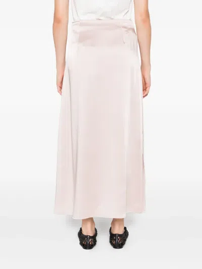 Weekend Max Mara Satin-finish Skirt In Pink