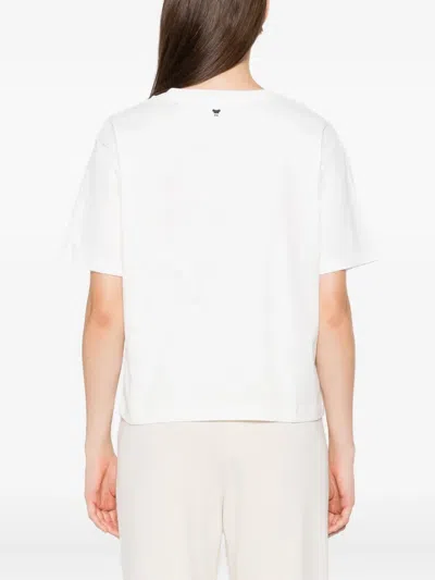 Weekend Max Mara Embroidered T-shirt In White
