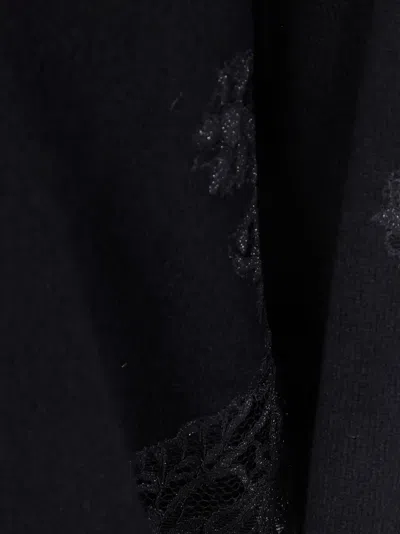 Liviana Conti Lace-paneled Wool Sweater