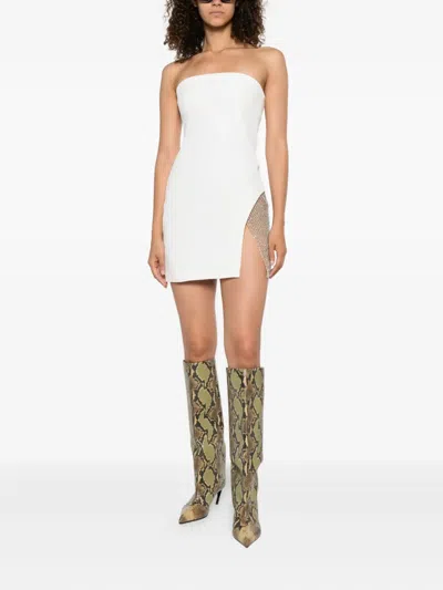 Attico Strapless Mini Dress In White