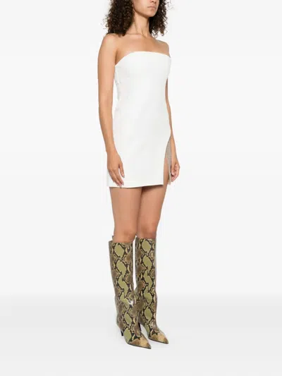 Attico Strapless Mini Dress In White