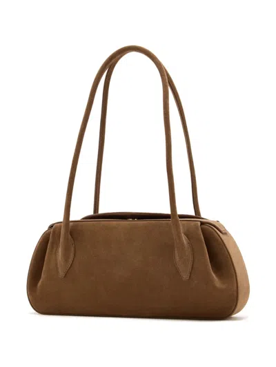 Yuzefi Leather Tote Bag In Brown
