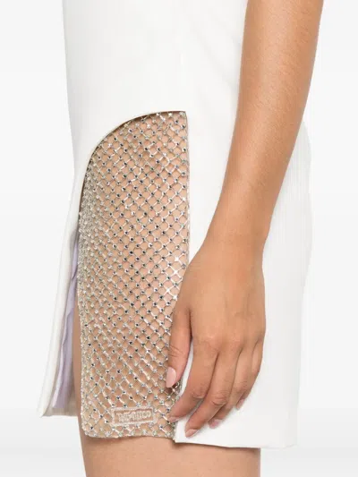 Attico Strapless Mini Dress In White
