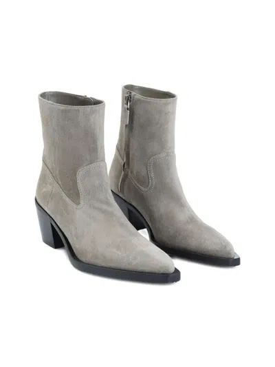 Stuart Weitzman 60mm Suede Pointed-toe Heeled Cowboy Boots