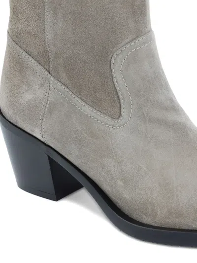 Stuart Weitzman 60mm Suede Pointed-toe Heeled Cowboy Boots