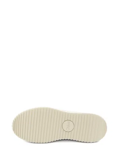 Chloé Nama Low-top Platform Sneakers In White