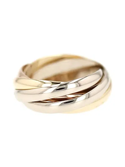 Pre-owned Cartier 18k Gold Trinity Semainier Ring