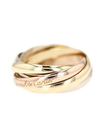 Pre-owned Cartier 18k Gold Trinity Semainier Ring