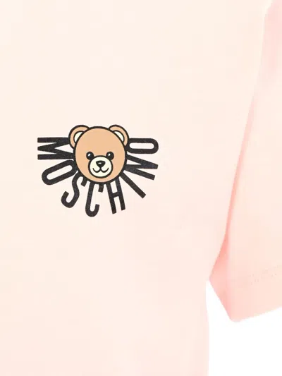 Moschino Teddy Bear-logo Short-sleeves T-shirt In Neutral