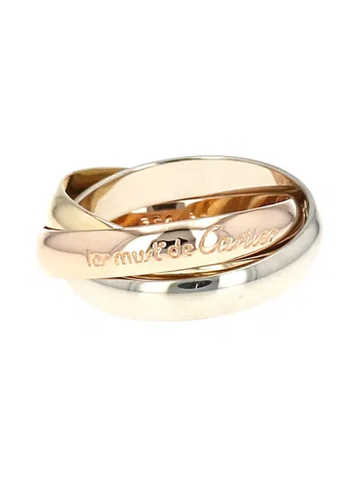 Pre-owned Cartier 18k Gold Medium Trinity Les Must De  Ring