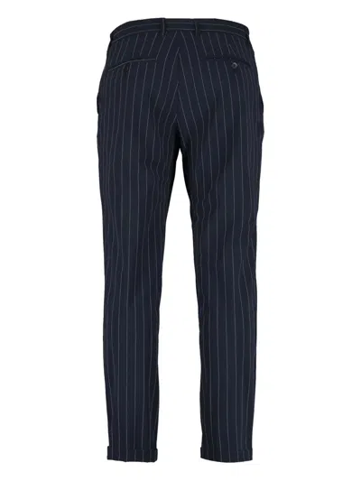 The (alphabet) Pinstripe Trousers In Blue