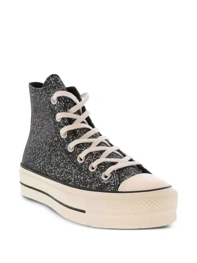 Converse Chuck Taylor Glitter High-top Sneakers In Black