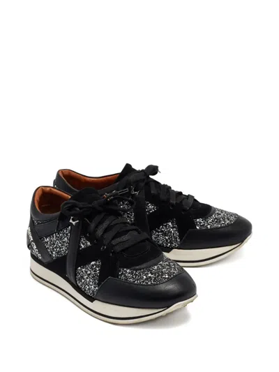Pre-owned Jimmy Choo London Sneakers In Black