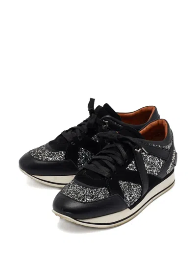 Pre-owned Jimmy Choo London Sneakers In Black