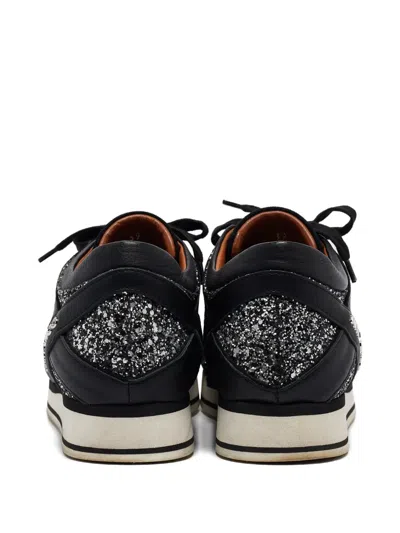 Pre-owned Jimmy Choo London Sneakers In Black