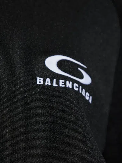 Balenciaga Logo-print Cut-out Sweatshirt