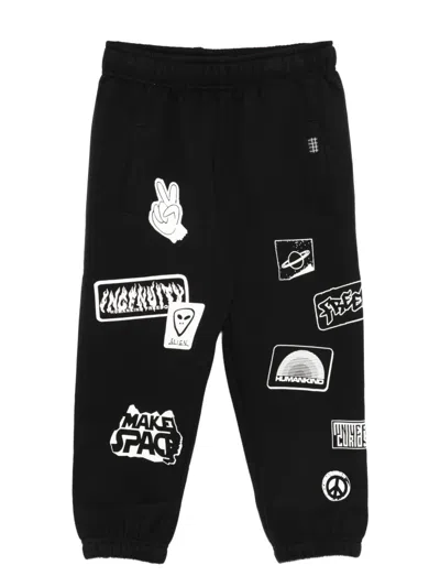 Molo Allen Print-detail Track Pants In Black