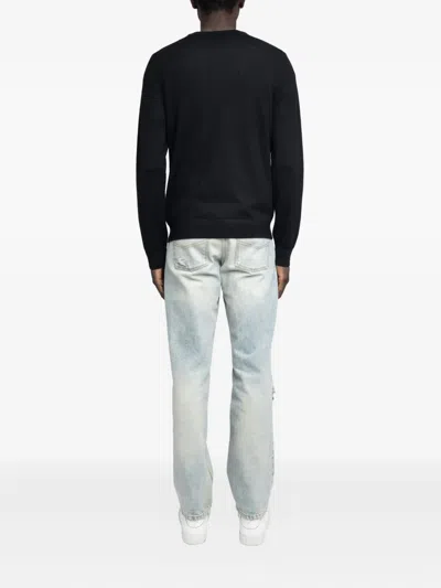 Zadig & Voltaire Logo Wool Sweater In Black