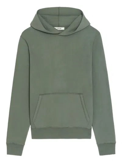 Zadig & Voltaire Sanchi Embroidered Hoodie In Green