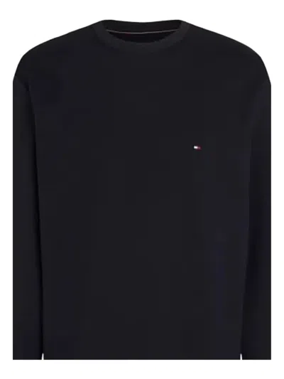 Tommy Hilfiger Regenerative Cotton Cozy Sweater In Black