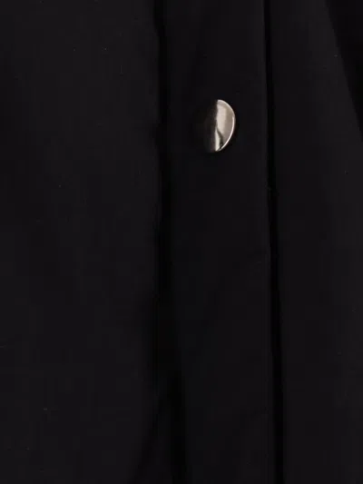 Renata Brenha Puff-sleeve Drawstring-waist Jacket In Black