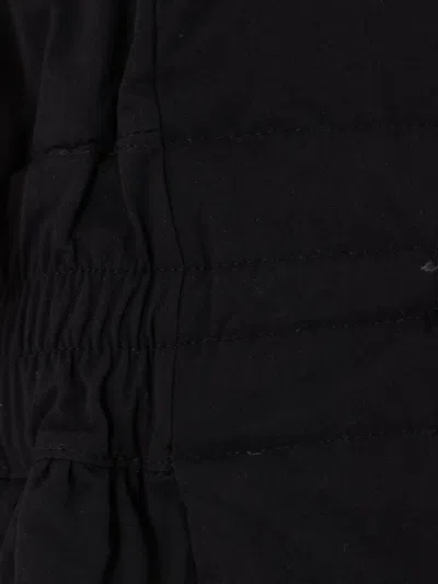 Renata Brenha Puff-sleeve Drawstring-waist Jacket In Black
