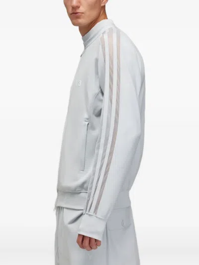Y-3 Three-stripes Logo-print Sweatshirt In Gray