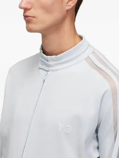 Y-3 Three-stripes Logo-print Sweatshirt In Gray