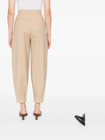 Max Mara Pleated Balloon Trousers In Brown