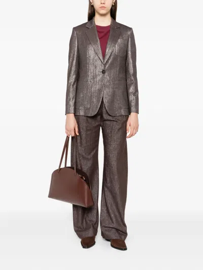 Brunello Cucinelli Metallic Single-breasted Blazer