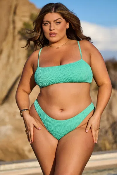 Jmp The Label Montego Top - Mojito In Green