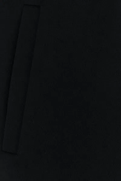 Max Mara Studio Ajaccio Belted Coat In Black