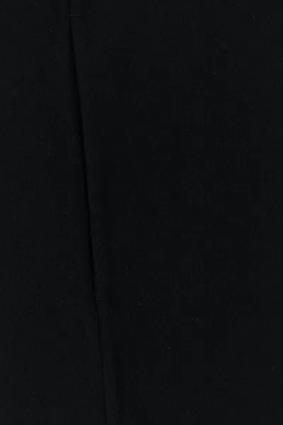 Max Mara Black Double-faced Wool Robe Coat In Black