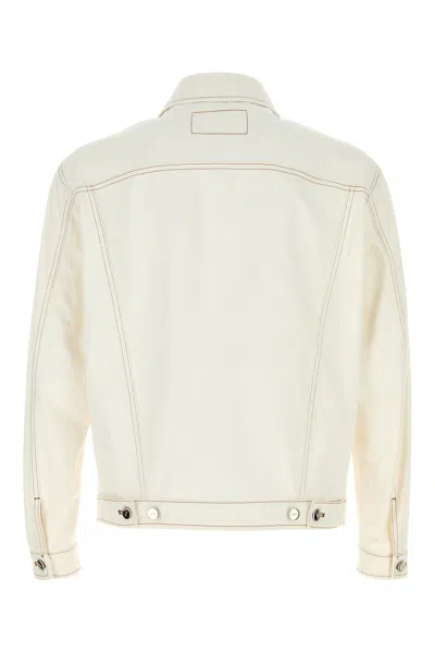 Fendi Denim Jacket With Adjustable Hem And Chest Pockets
