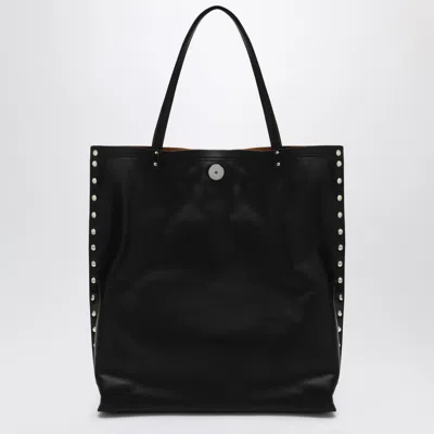Zanellato Medium Tote Bag A' Spasso Black In Leather