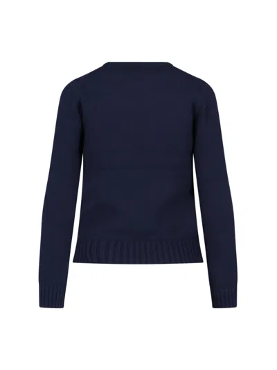 Polo Ralph Lauren Flag Cn Long Sleeve Pullover In Blue