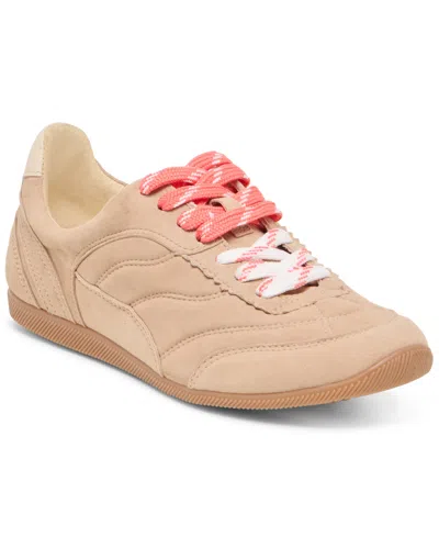 Dolce Vita Laini Sneakers Camel Suede In Nude