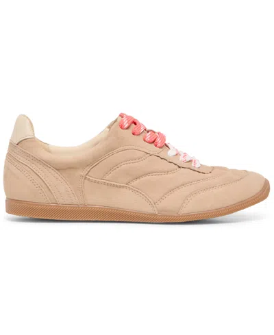 Dolce Vita Laini Sneakers Camel Suede In Nude