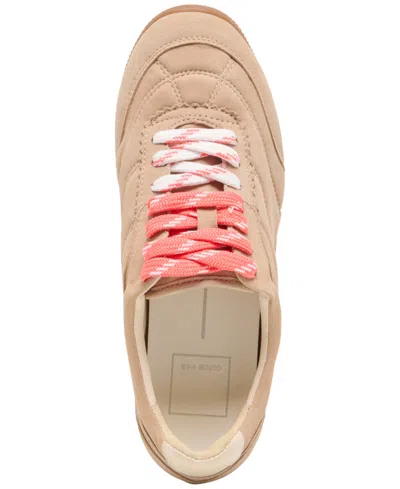 Dolce Vita Laini Sneakers Camel Suede In Nude
