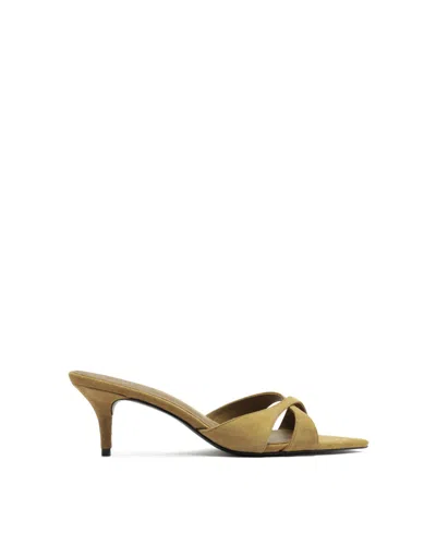 Schutz Women's Hilda Leaf Pointy Toe Mule Sandals