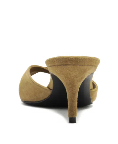 Schutz Women's Hilda Leaf Pointy Toe Mule Sandals