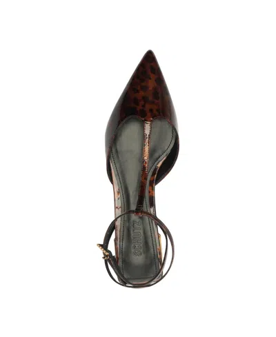 Schutz Women's Allure T-strap Pointy Toe Flats