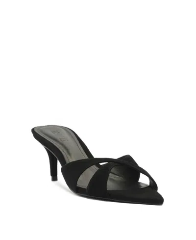 Schutz Women's Hilda Leaf Pointy Toe Mule Sandals
