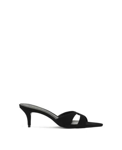 Schutz Women's Hilda Leaf Pointy Toe Mule Sandals