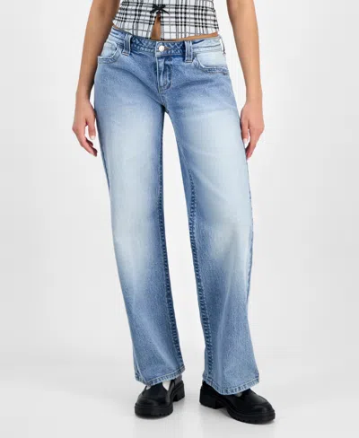 Celebrity Pink Juniors' Low-rise Baggy Jeans In Blue