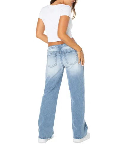 Celebrity Pink Juniors' Low-rise Baggy Jeans In Blue