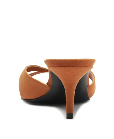 Schutz Women's Hilda Leaf Pointy Toe Mule Sandals