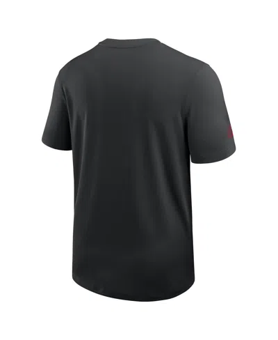 Nike Black Arizona Cardinals Sideline Uv Performance Coach Shirt In Black