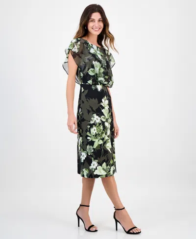 Connected Women's Chiffon-bodice A-line Dress