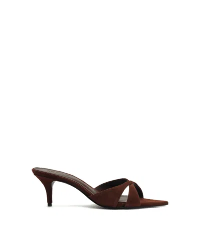 Schutz Women's Hilda Leaf Pointy Toe Mule Sandals